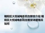朝陽區(qū)大悅城電影院在那里介紹 朝陽區(qū)大悅城電影院在那里詳細(xì)情況如何
