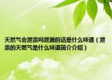 天然氣會泄露嗎泄漏的話是什么味道（泄露的天燃氣是什么味道簡介介紹）