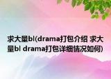 求大量bl(drama打包介紹 求大量bl drama打包詳細(xì)情況如何)