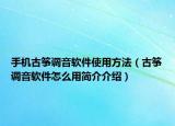 手機(jī)古箏調(diào)音軟件使用方法（古箏調(diào)音軟件怎么用簡(jiǎn)介介紹）