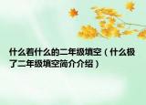 什么著什么的二年級填空（什么極了二年級填空簡介介紹）