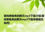 愛向著我來的那天mp3下載介紹(愛向著我來的那天mp3下載詳細(xì)情況如何)