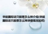 華能國際這只股票怎么樣介紹(華能國際這只股票怎么樣詳細情況如何)