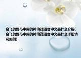 會飛的野馬中間的神仙語諧音中文是什么介紹(會飛的野馬中間的神仙語諧音中文是什么詳細(xì)情況如何)
