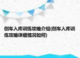 倒車入庫訓(xùn)練攻略介紹(倒車入庫訓(xùn)練攻略詳細情況如何)