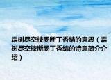 霜樹(shù)盡空枝腸斷丁香結(jié)的意思（霜樹(shù)盡空枝斷腸丁香結(jié)的詩(shī)意簡(jiǎn)介介紹）