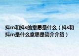 抖m和抖s的意思是什么（抖s和抖m是什么意思是簡介介紹）