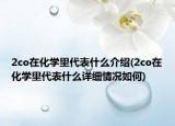 2co在化學(xué)里代表什么介紹(2co在化學(xué)里代表什么詳細(xì)情況如何)