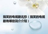 搞笑的電視劇名稱（搞笑的電視劇有哪些簡介介紹）