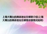 上海大舞臺的具體地址在哪里介紹(上海大舞臺的具體地址在哪里詳細(xì)情況如何)