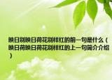 映日別映日荷花別樣紅的前一句是什么（映日荷映日荷花別樣紅的上一句簡(jiǎn)介介紹）