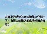 衣服上的鐵銹怎么洗掉簡(jiǎn)介介紹一下（衣服上的鐵銹怎么洗掉簡(jiǎn)介介紹）