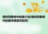 相伴到黎明中的曲介紹(相伴到黎明中的曲詳細情況如何)