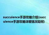 succulence手游攻略介紹(succulence手游攻略詳細(xì)情況如何)