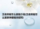 王者榮耀怎么更新介紹(王者榮耀怎么更新詳細情況如何)