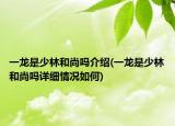一龍是少林和尚嗎介紹(一龍是少林和尚嗎詳細(xì)情況如何)
