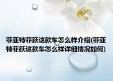 菲亞特菲躍這款車怎么樣介紹(菲亞特菲躍這款車怎么樣詳細(xì)情況如何)