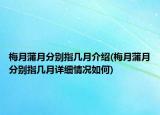 梅月蒲月分別指幾月介紹(梅月蒲月分別指幾月詳細(xì)情況如何)