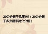 20公分等于幾厘米?（20公分等于多少厘米簡(jiǎn)介介紹）