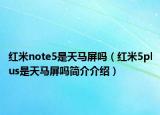 紅米note5是天馬屏嗎（紅米5plus是天馬屏嗎簡(jiǎn)介介紹）
