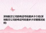 深圳航空公司的電話號(hào)碼是多少介紹(深圳航空公司的電話號(hào)碼是多少詳細(xì)情況如何)