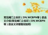 常見閥門上標識（DN,WCBPN等）的含義介紹(常見閥門上標識（DN,WCBPN等）的含義詳細情況如何)