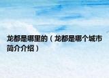 龍都是哪里的（龍都是哪個(gè)城市簡介介紹）