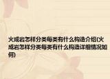 火成巖怎樣分類每類有什么構造介紹(火成巖怎樣分類每類有什么構造詳細情況如何)