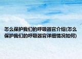 怎么保護我們的呼吸器官介紹(怎么保護我們的呼吸器官詳細情況如何)