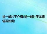 找一部片子介紹(找一部片子詳細(xì)情況如何)