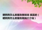曬狗狗怎么發(fā)朋友圈說(shuō)說(shuō) 搞笑的（曬狗狗怎么發(fā)朋友圈簡(jiǎn)介介紹）