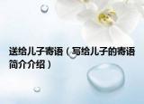 送給兒子寄語（寫給兒子的寄語簡介介紹）