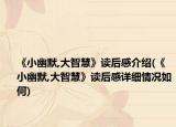 《小幽默,大智慧》讀后感介紹(《小幽默,大智慧》讀后感詳細(xì)情況如何)
