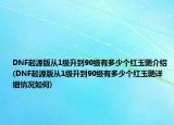 DNF起源版從1級升到90級有多少個紅玉髓介紹(DNF起源版從1級升到90級有多少個紅玉髓詳細(xì)情況如何)