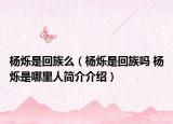 楊爍是回族么（楊爍是回族嗎 楊爍是哪里人簡(jiǎn)介介紹）