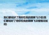 我們都說好了用你給我的翅膀飛介紹(我們都說好了用你給我的翅膀飛詳細情況如何)
