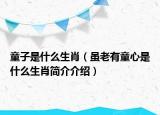 童子是什么生肖（雖老有童心是什么生肖簡(jiǎn)介介紹）