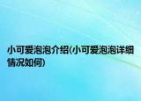 小可愛(ài)泡泡介紹(小可愛(ài)泡泡詳細(xì)情況如何)