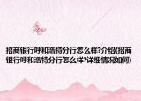 招商銀行呼和浩特分行怎么樣?介紹(招商銀行呼和浩特分行怎么樣?詳細(xì)情況如何)
