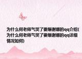為什么何老師氣哭了要爆謝娜的qq介紹(為什么何老師氣哭了要爆謝娜的qq詳細情況如何)