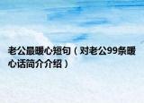 老公最暖心短句（對(duì)老公99條暖心話簡(jiǎn)介介紹）