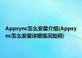 Appsync怎么安裝介紹(Appsync怎么安裝詳細(xì)情況如何)