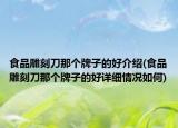 食品雕刻刀那個(gè)牌子的好介紹(食品雕刻刀那個(gè)牌子的好詳細(xì)情況如何)