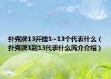 撲克牌13開掛1~13個(gè)代表什么（撲克牌1到13代表什么簡(jiǎn)介介紹）