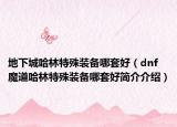 地下城哈林特殊裝備哪套好（dnf魔道哈林特殊裝備哪套好簡介介紹）
