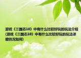 游戲《三國志10》中有什么比較好玩的玩法介紹(游戲《三國志10》中有什么比較好玩的玩法詳細情況如何)