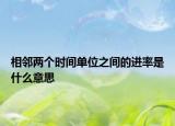 相鄰兩個時間單位之間的進(jìn)率是什么意思