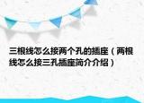三根線怎么接兩個(gè)孔的插座（兩根線怎么接三孔插座簡(jiǎn)介介紹）