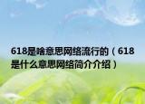 618是啥意思網(wǎng)絡(luò)流行的（618是什么意思網(wǎng)絡(luò)簡(jiǎn)介介紹）