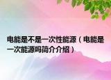 電能是不是一次性能源（電能是一次能源嗎簡(jiǎn)介介紹）